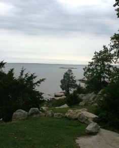 One of Rocky Neck's natural overlooks, perfect for a New London County water wedding