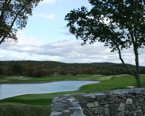 View from the terrace of ''On The Rocks'' at Fox Hopyard