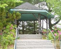 The gazebo in Mohegan Park center, Norwich, CT