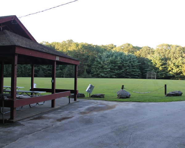 Have your wedding at an open field at Mohegan Park Group Pavilion.